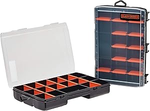 beyond by BLACK+DECKER 17-Compartment Tool Organizer (2 Pack) - Storage Case - Customizable, Easy Storage Solution - Tool Organizers and Storage (Model Number: BDST60779AEV)