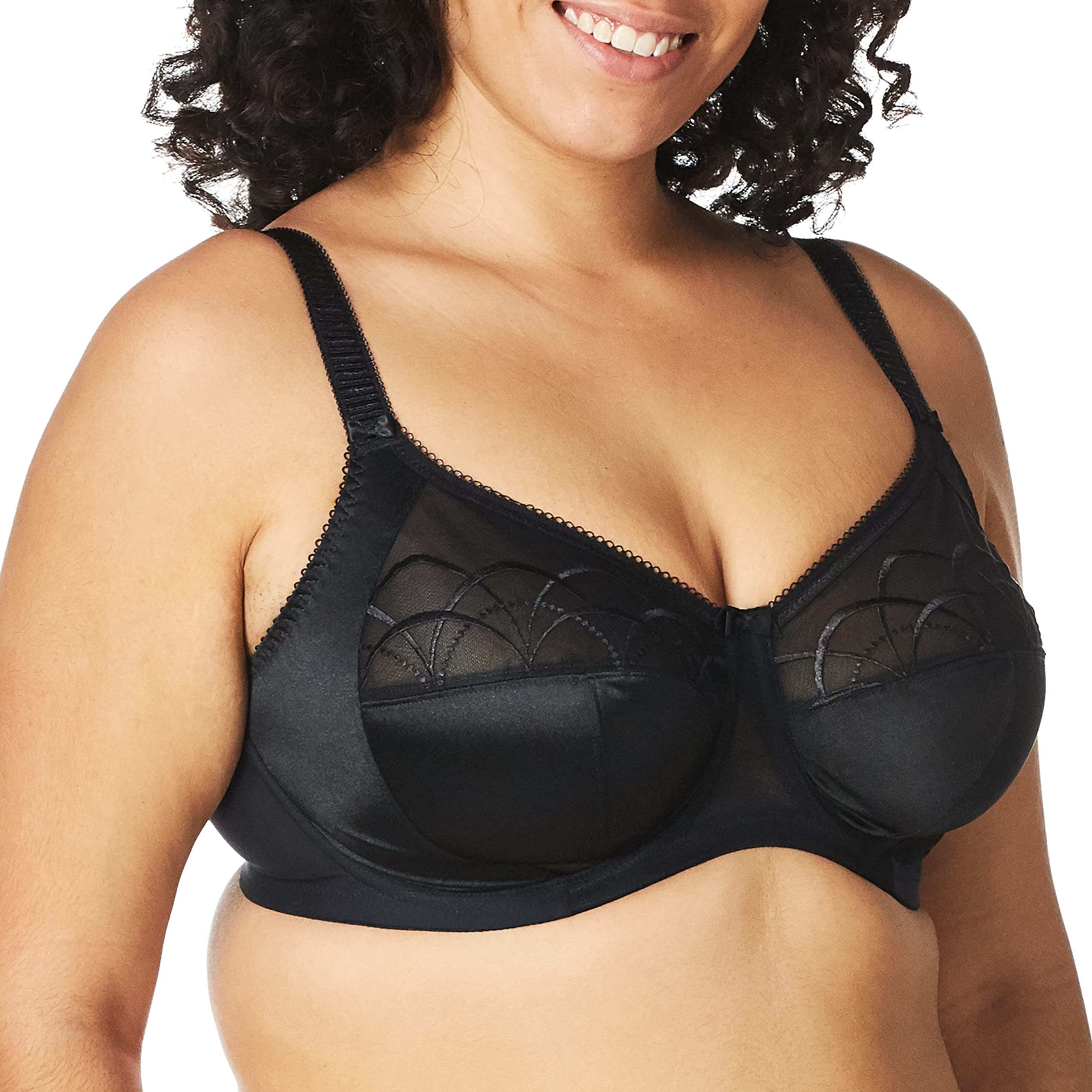 Photo 1 of Elomi Women's Plus-Size Cate Underwire Full Cup Banded Bra,Black,46DD UK/46DD US