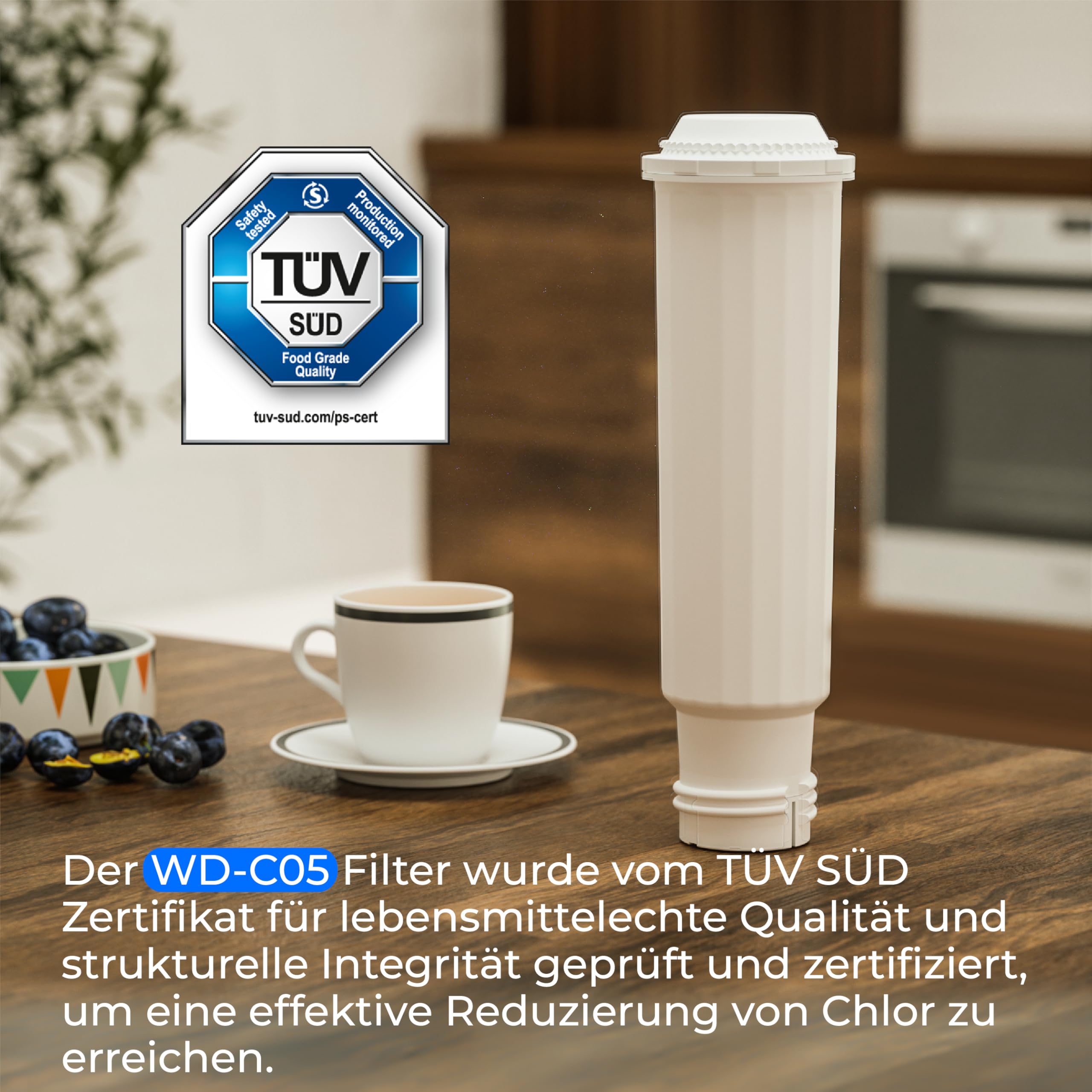 Waterdrop Kaffee Wasserfilter, Ersatz für Nivona® Wasserfilterpatrone, Melitta® Filterpatrone, Krups® F088, Kompatibel mit Krups® EA829S, Jura®, Melitta® Barista TS und Mehr, TÜV SÜD Zertifiziert (6) 2