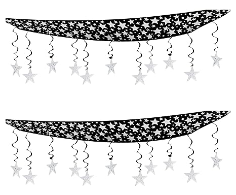 Amazon Com Beistle S50335 Saz2 The Stars Are Out Ceiling Decor 2