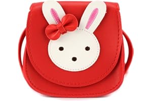Ondeam Little Mouse Ear Bow Crossbody Purse,PU Shoulder Handbag for Kids Girls Toddlers