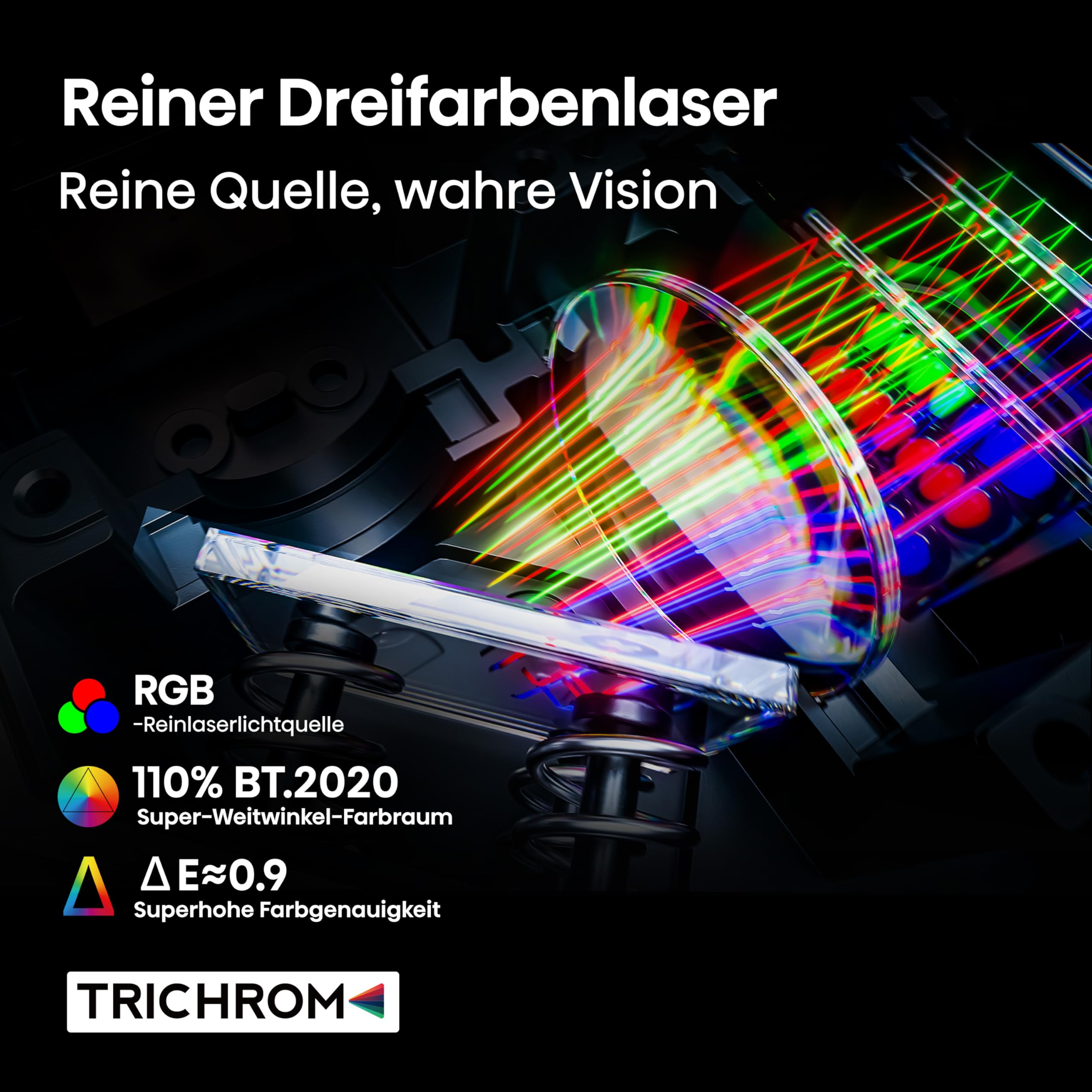 Hisense Laser Mini Projector C3, 65"-300" Projektionsgröße, 4K,IMAX Enhanced,Optischer Zoom1.0-1.3:1,Purer Dreifarbenlaser,2500 Lumen Helligkeit,Dolby Vision,Sound by JBL,3D,240Hz,Gimbal Design 8