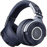 OneOdio Monitor 60 Professional Studio Headphones - Recording Wired Over Ear Headphones, Hi-Res Audio, Soft Comfortable Earmuffs, 6.35mm Adapter for Tracking Mixing DJ Mastering Broadcast-Navy Blue