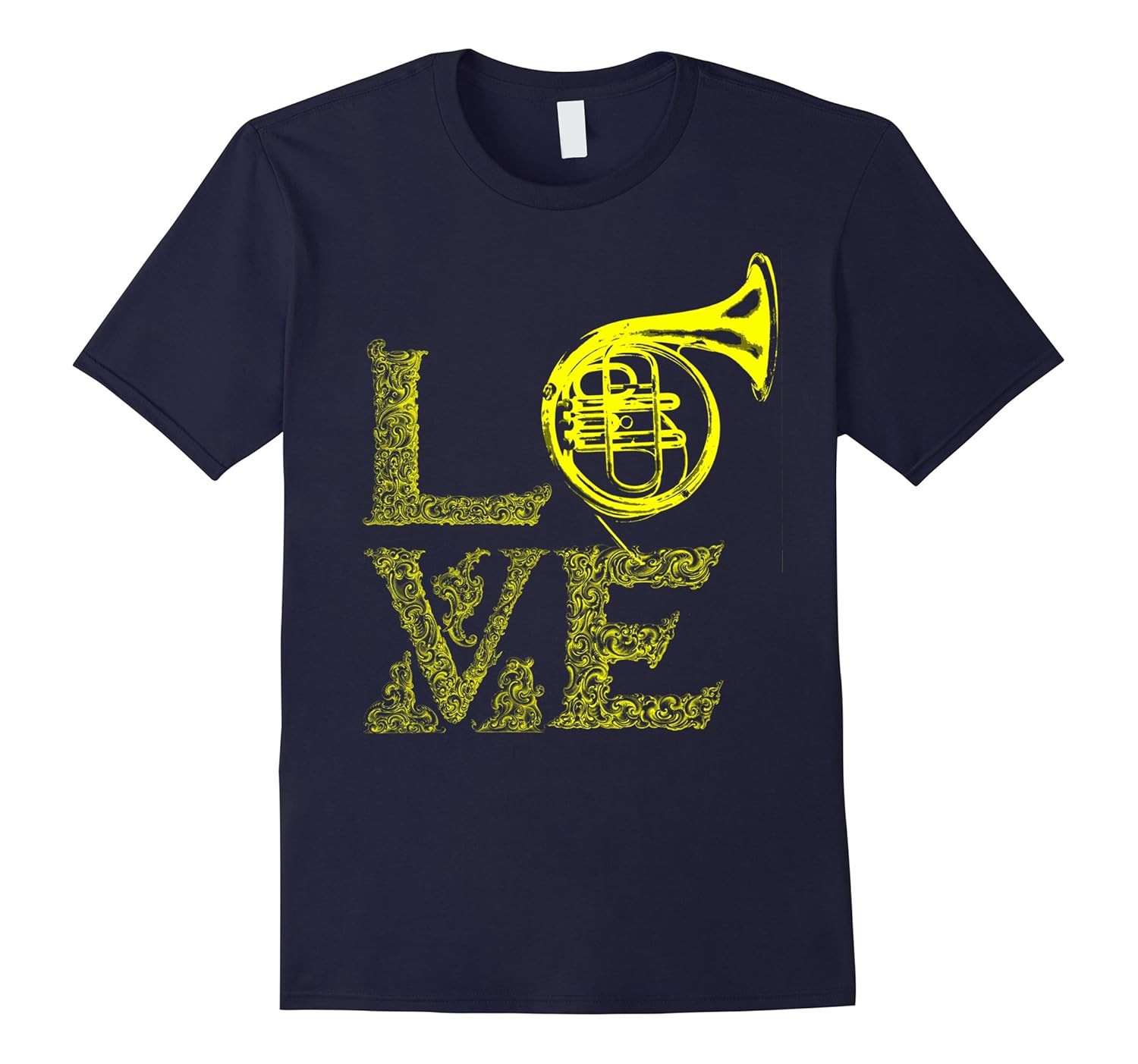 French Horn Love Print T Shirt-ANZ