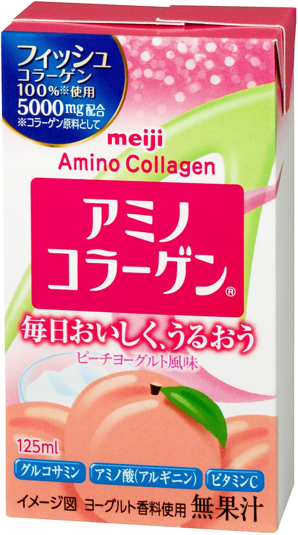 アミノコラーゲンドリンク ピーチヨーグルト風味 125ml×24 明治商品画像