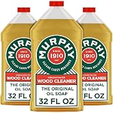 Murphy Oil Soap Wood Cleaner, Citronella Oil Scent, 32 fl oz Bottle 3 Pack | Concentrated formula, finished wood floors, hardwood cleaner, wood cabinet cleaner, no-rinse floor cleaner
