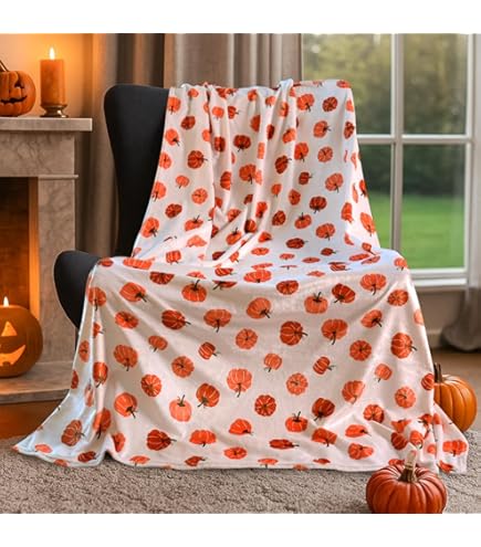 Yiyhuxf Couverture De Style Rustique En Flanelle Pour L'automne, L'Action De Grâce, L'automne, La Maison, Le Salon, Le Canapé, Le Lit, La Chaise Ou Le Dortoir, 152,4 X 127 Cm