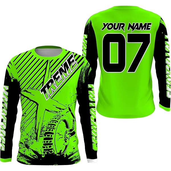 Amazon.com: Custom Number Name Motocross Racing Jersey