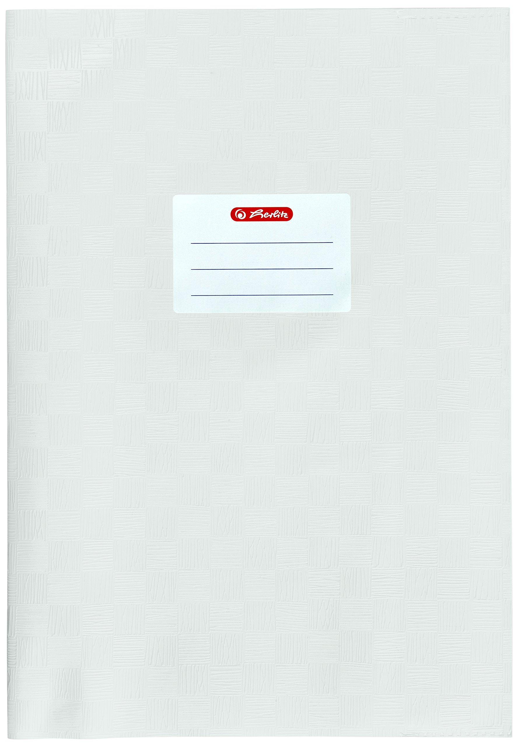 Herlitz 5204011, Book Cover A4, Raffia Fabric, Pack of 25 Yellow a4 White