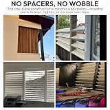 Decorex Hardware Louver Kit Stainless Steel Black for Blinds Shutters 11 Boards view 8