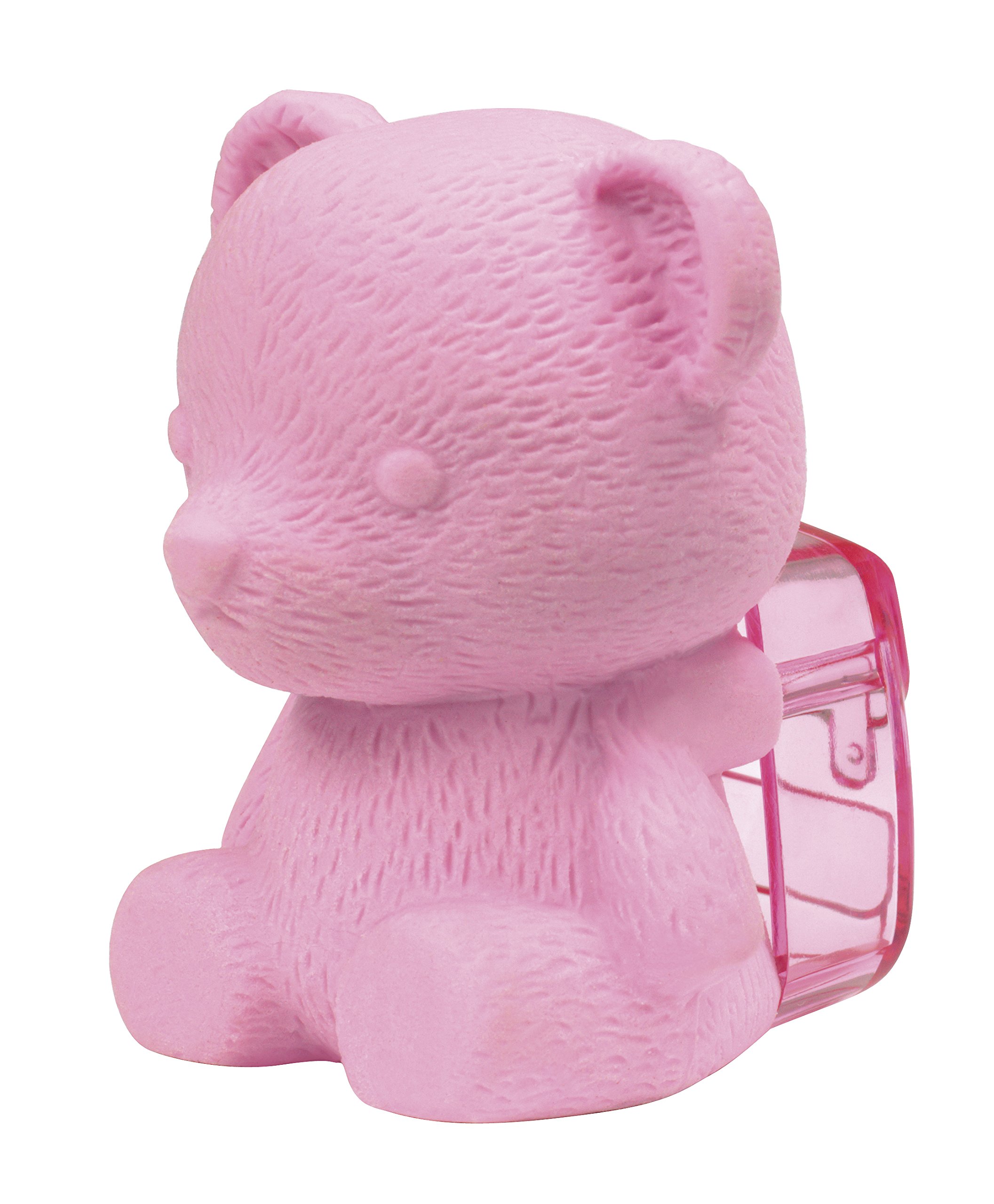Westcott E-66063 00 Bear 3D Eraser with One Hole Sharpener - Pink