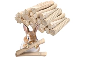 APESAIPU Sweet Bamboo 250g Natural Molar Wood Treats Toys for Small Animals, Rabbits, Guinea Pig, Bunny, Hamster, Rat, Chinchillas
