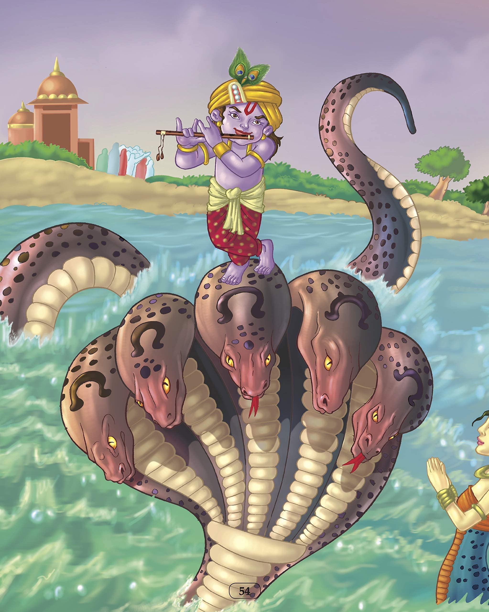Krishna: Indian Mythology Illustrated Storybook for Children | Adventures Stories of Lord Little Krishna | My First Storybook of the Blue God | Tales from Hindu Mythology | Wisdom, Miracle and Wonder | Prince of Vrindavan 4