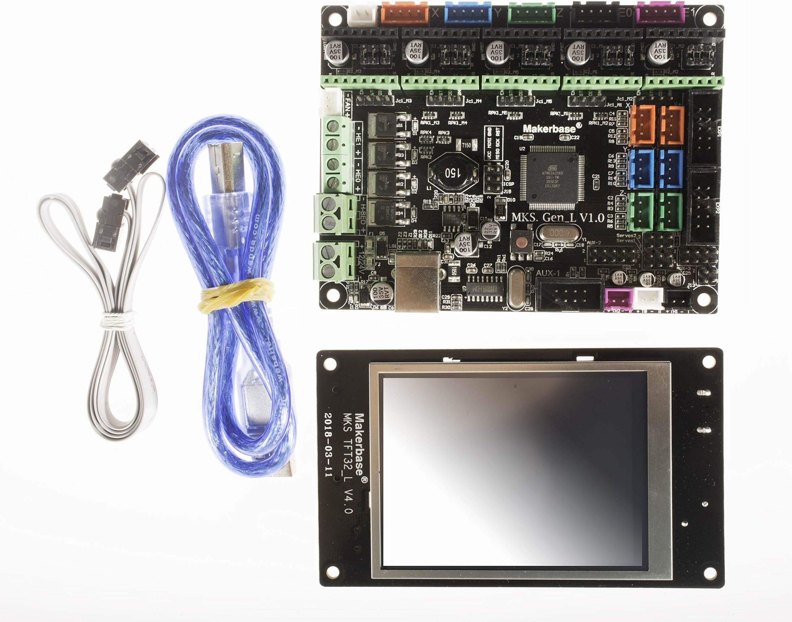 MKS TFT32 3.2'' Touch Screen TFT 32 3.2'' Display + Control Board MKS Gen-L V1.0 Integrated Mainboard MKS Gen L V 1.0 for 3D Printer