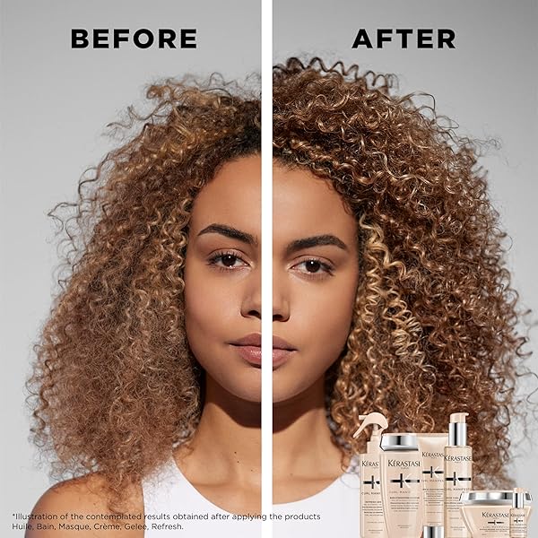 KÉRASTASE CURL MANIFESTO GELEE CURL CONTOUR HAIR SERUM, ENHANCES CURL DEFINITION WITHOUT CRUNCH, ANTI-FRIZZ WITH SHEA BUTTER FOR ALL WAVY, CURLY, VERY CURLY & COILY HAIR, 5.07 FL OZ