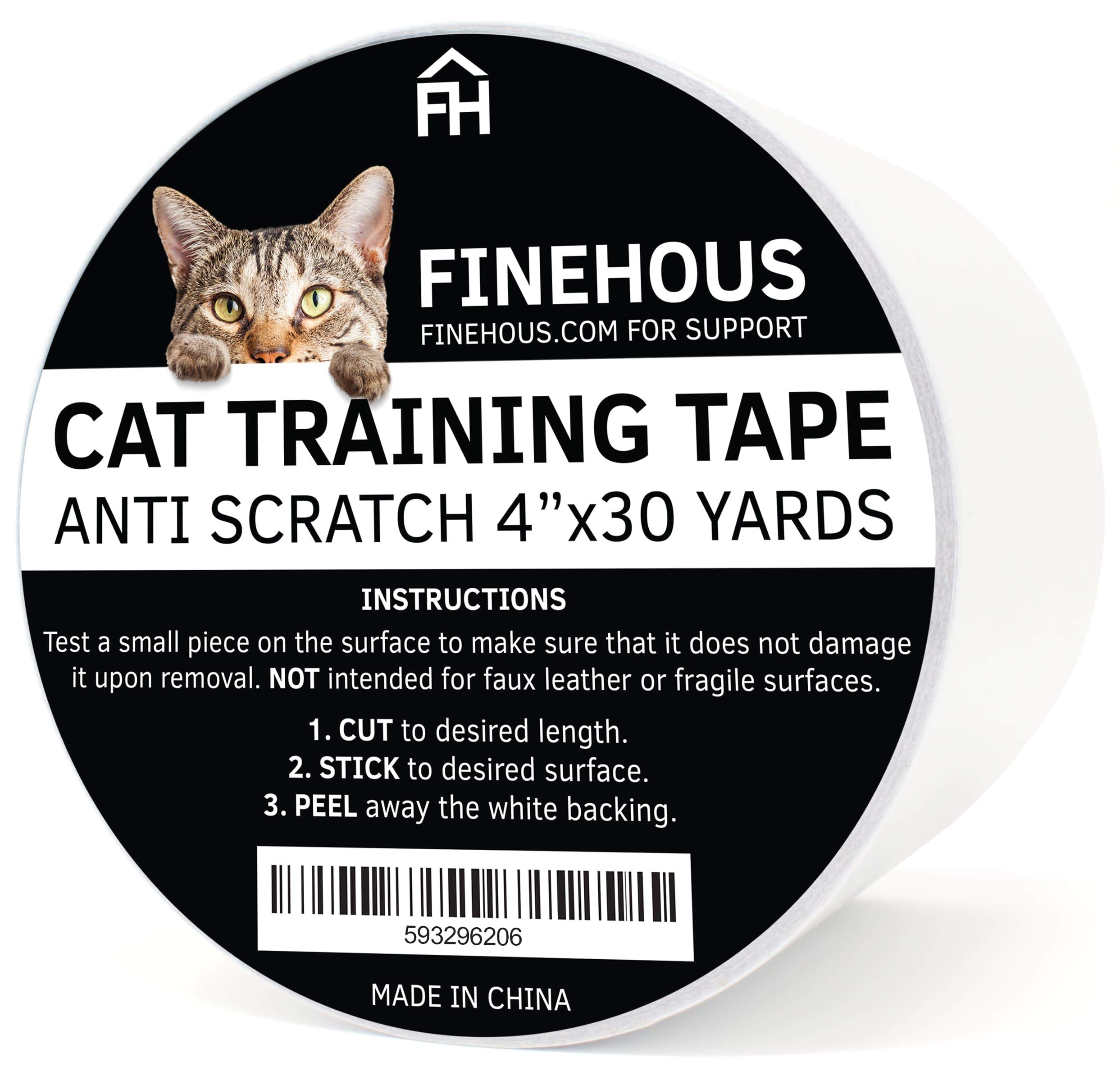 Finehous Cat AntiScratch Tape Deterrent 4” x 30Yards Furniture