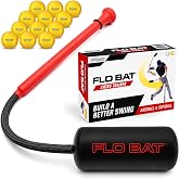 GoSports Baseball &amp; Softball Rope Swing Trainer - Hitting System Training Equipment - Includes FLO BAT with 12 Foam Baseballs &amp; Tote Bag