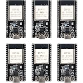 hiBCTR 6 Packs ESP32-DevKitC-32 Development Board modules(ESP-32D,ESP-32 CP2012 USB C with 38 pins),Supporting STA/AP/STA+AP,