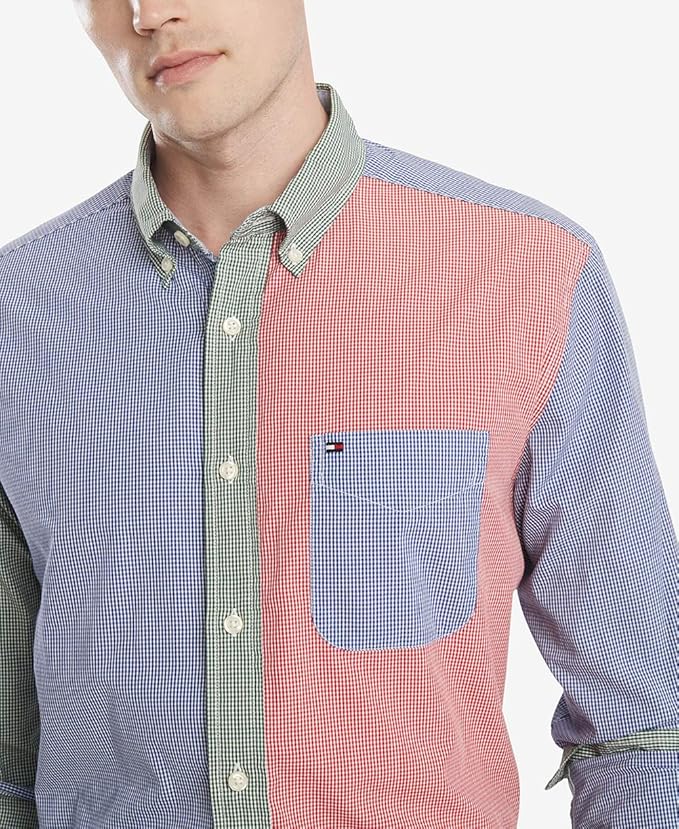 Tommy Hilfiger 汤米希尔费格 纯棉 男式长袖衬衫 XS码2.8折.66 海淘转运到手约¥132