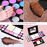 ASPCOK 35 Color Eyeshadow Palette Matte Shimmer Lip Gloss Blush Makeup Brushes view 5