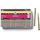 Sakura Pigma Micron Fineliner Pens, Black, Classroom Set, 72 Pack | Archival Black Ink Pens for Writing, Illustration &amp; Journaling, Great for Artists, Crafters and DIY Gift Projects
