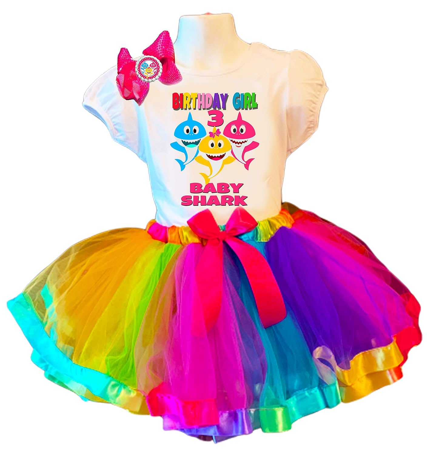 baby shark 3rd birthday outfit