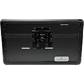 CheckOutStore Black Aluminum 7" 45 RPM Record Storage Box (Holds Up to 200 Records)