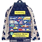 Mudpuppy Transportation Puzzle to Go from Mudpuppy - 36 Piece Jigsaw Puzzle for Children Ages 3+, Colorful Illustrations of T