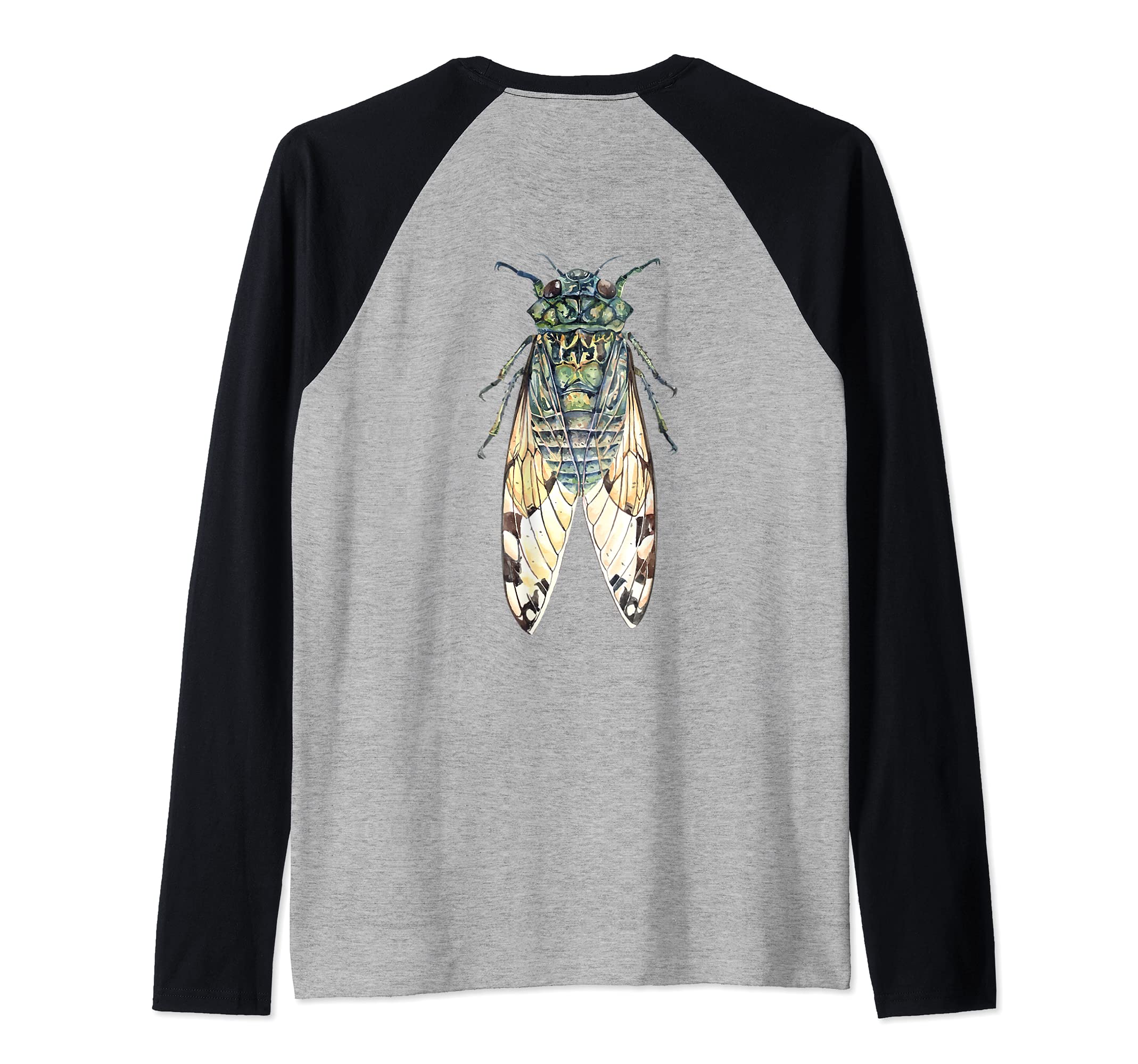 CICADA Insect Great Eastern Brood X USA 2021 Magicicada Back Raglan Baseball Tee