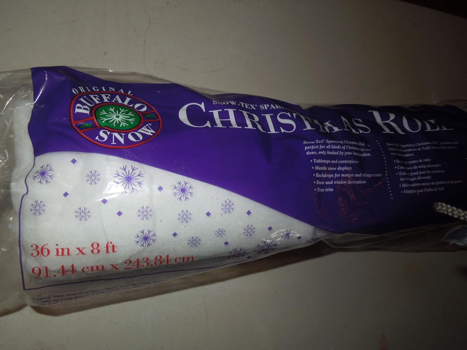 Artificial Snow - Buffalo Snow Roll 36
