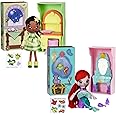 Sweet Seams 6" Soft Rag Doll Bundle Pack – 2pc Toy | The Little Mermaid Ariel Doll and Vanity Playset, The Princess and The Frog Tiana Doll & Kitchen Playset