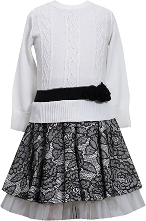 girls cable knit dress