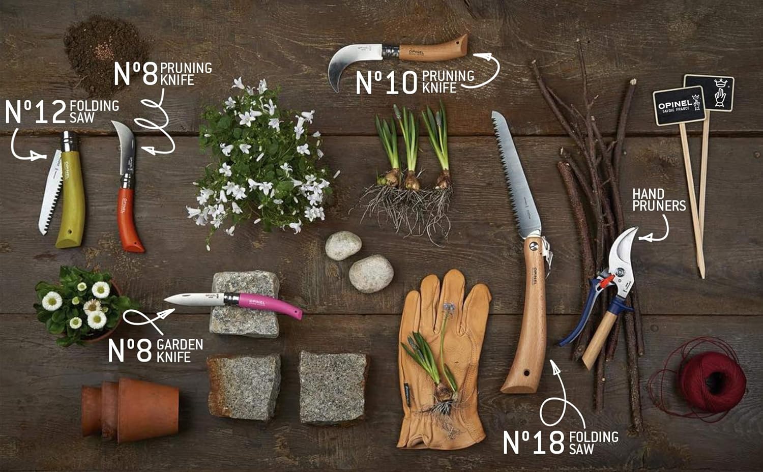 Opinel Stainless Steel Folding Mushroom Hunting Knife with Beechwood Handle : Hunting Folding Knives : Home Improvement