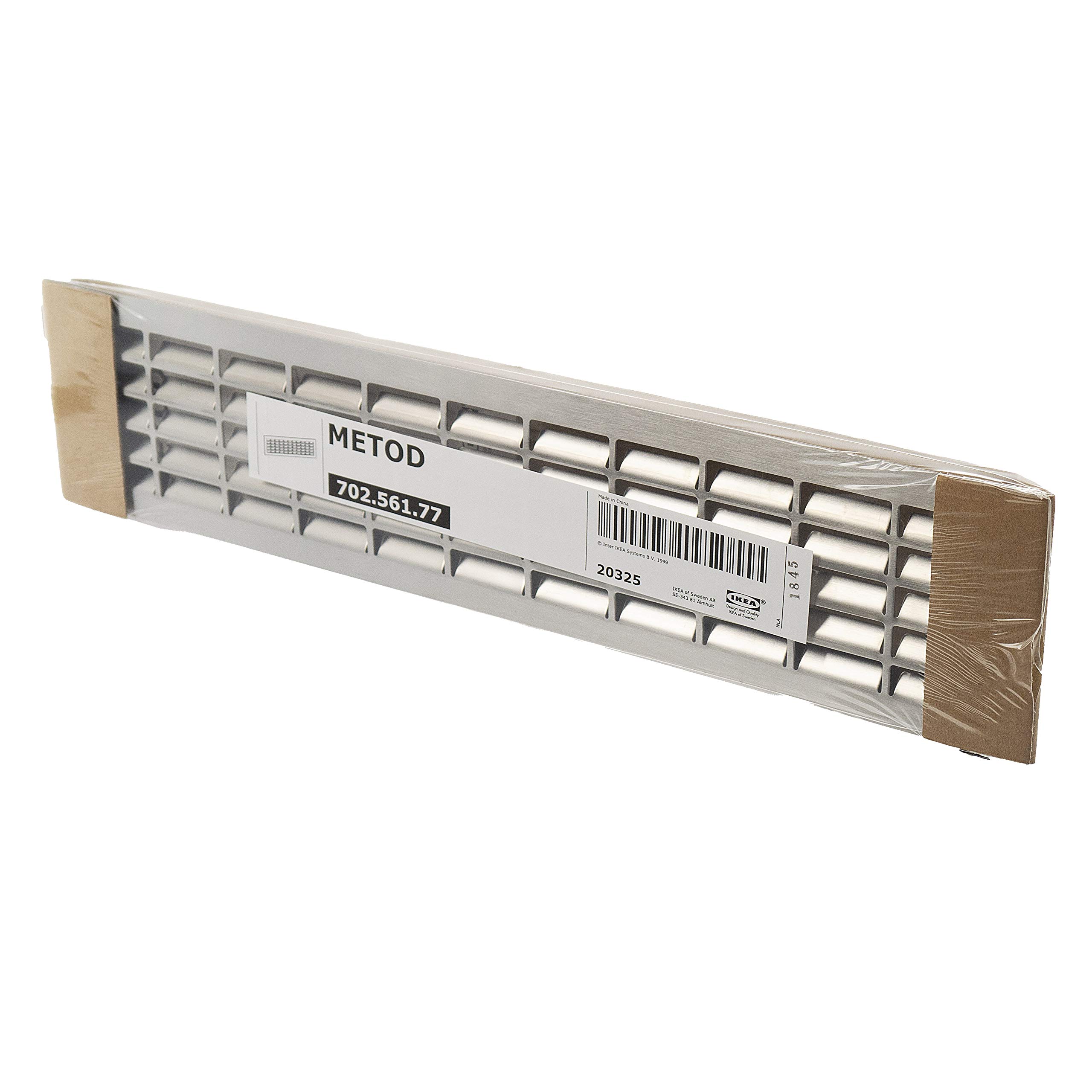 Ikea METOD Metal Louvered Ventilation Grille, 430x950mm, Stainless Steel, 702.561.77