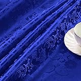 Cobedzy Royal Blue Satin Fabric by The Yard - 1