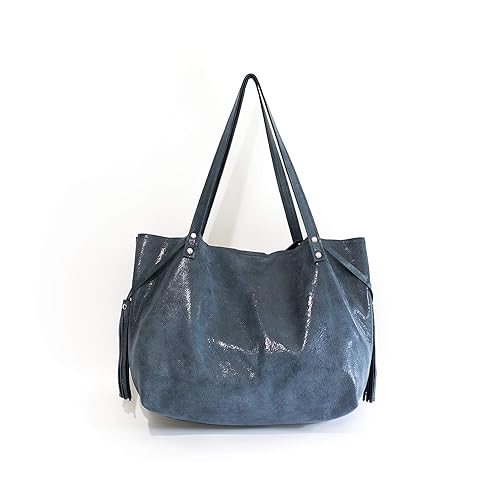 amazon navy leather handbags