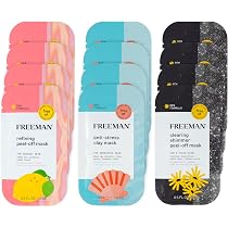 Amazon.com : Freeman Facial Mask Variety 12 Count Bundle, Peel-Off ...