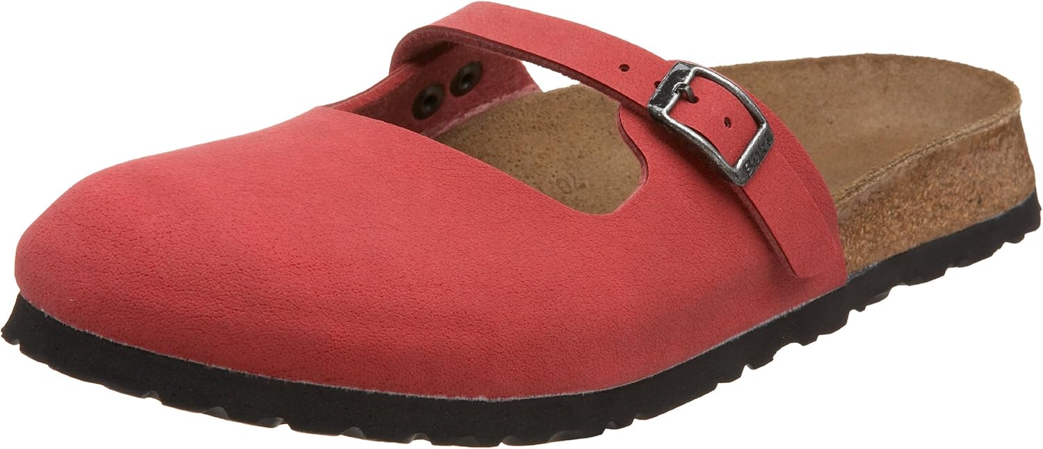 Amazon.com | Birki's Women's Maria Birko Flor Clog, Scarlet Red, 36 N EU (US Women's 5 N 