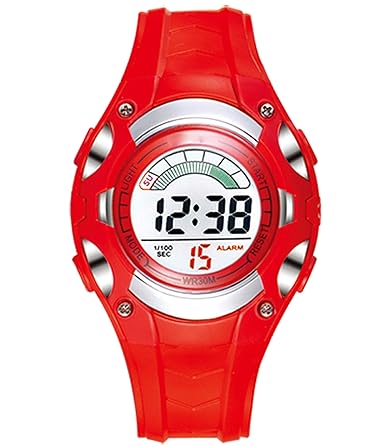 TIME UP Digital Steel Mesh-up Design Dial Alarm & Multifunctional Wrist Watch for Kids