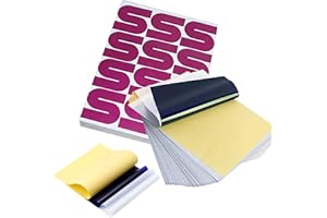 Tattoo Transfer Paper, Damsale 100 Sheets - 4-Layer Thermal Stencil Paper for Tattoo Artists Beginners, A4 Size, Long-Lasting Transfer & Easy Application
