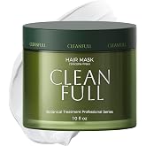 CLEANFULL Hair Mask for Dry Damaged Hair, Keratin Repair, Silicone Free | Botanical keratin treatment deeply nourishes bleached, color-treated &amp; brittle hair for stronger, smoother, shinier hair