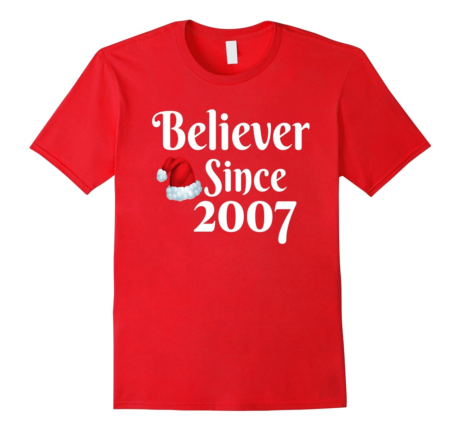 Believer Since 2007 Kids Christmas Shirt For 10 Year Old-Rose