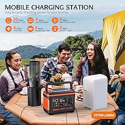 Giomre Portable Power Station, 297Wh Backup Lithium