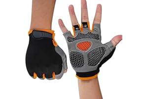 WULI Cycling Gloves Half Finger Men's and Women's Fitness Gloves for Cycling, Breathability, Anti Slip Yoga Equipment, Anti cocooning, Wrist Protection Thickened Palm