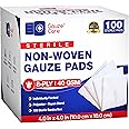 Thick Non Woven Gauze Pads 4x4 Sterile Pack of 100 | 8-ply Non Woven Gauze | Individually Packed Non Woven Gauze Sponges 4x4 | Soft and lint-Free Medical Gauze Pads for Effective Wound Care