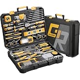 GRENPRO 239PCS Tool Set Tool Kit For Home, Basic Household Automotive Motorcycle Car Tool Kits, Portable Plastic Mechanics To