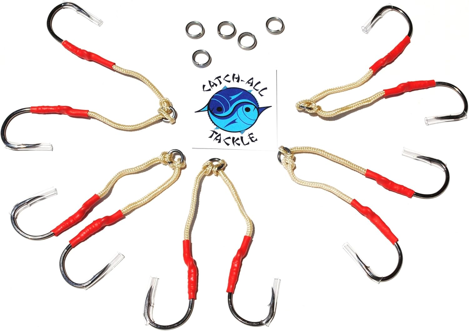 Catch All Tackle Assist Hooks 5 Sets with 6/0 Hooks and