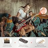 Donner 39 Inch Electric Guitar Set with Amplifier and Accessories Red view 5