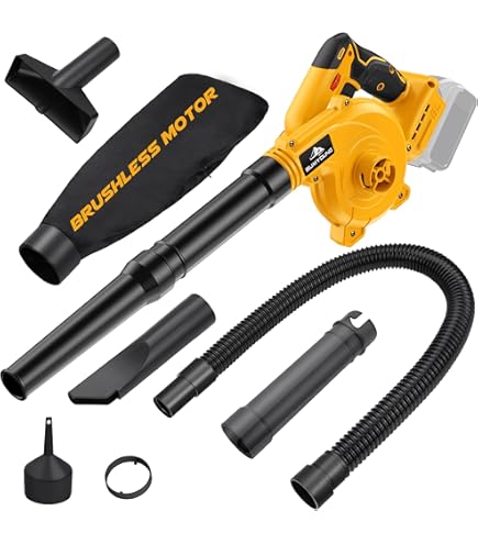 Taingwei Cordless Leaf Blower For DeWalt 20V Battery - 130,000 RPM Brushless Motor Handheld Blower
