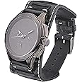 ALPINE Genuine Vintage Leather Cuff Watch Band - Full Grain Leather Watch Strap - Replacement Watch Strap for Women & Men - Compatible with Regular & Smart Watch Bands